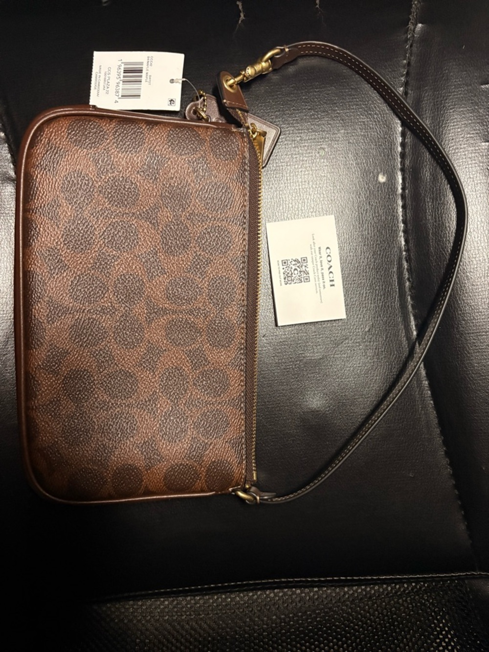 Coach Maple Plaza bag size 22 Signature Wristlet Shoulder Bag - Picture 3 of 5